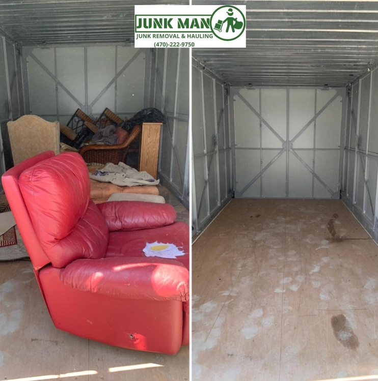 Junk Man Junk removal and Hauling providing storage unit clean outs.